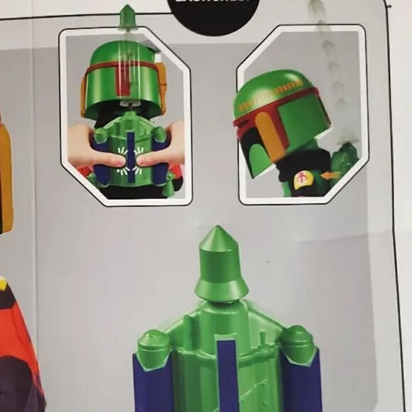 Star Wars Mattel The Book of Boba Fett Plush Plastic Helmet Disney Plus 12” - Picture 9 of 9